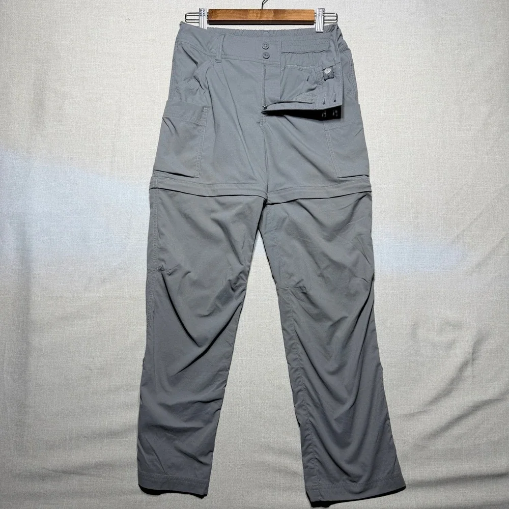 REI Co-op Girls Large 14-16 Gray Sahara Convertible Hiking Pants Outdoor Utility